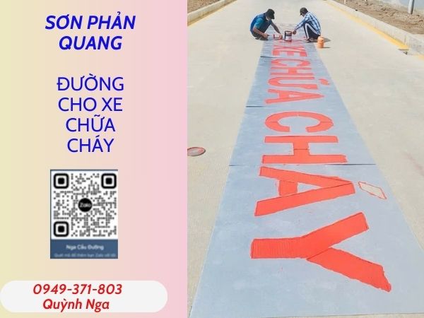 Sơn bãi đỗ xe chữa cháy bằng sơn Joline tại dự án ở Bình Dương